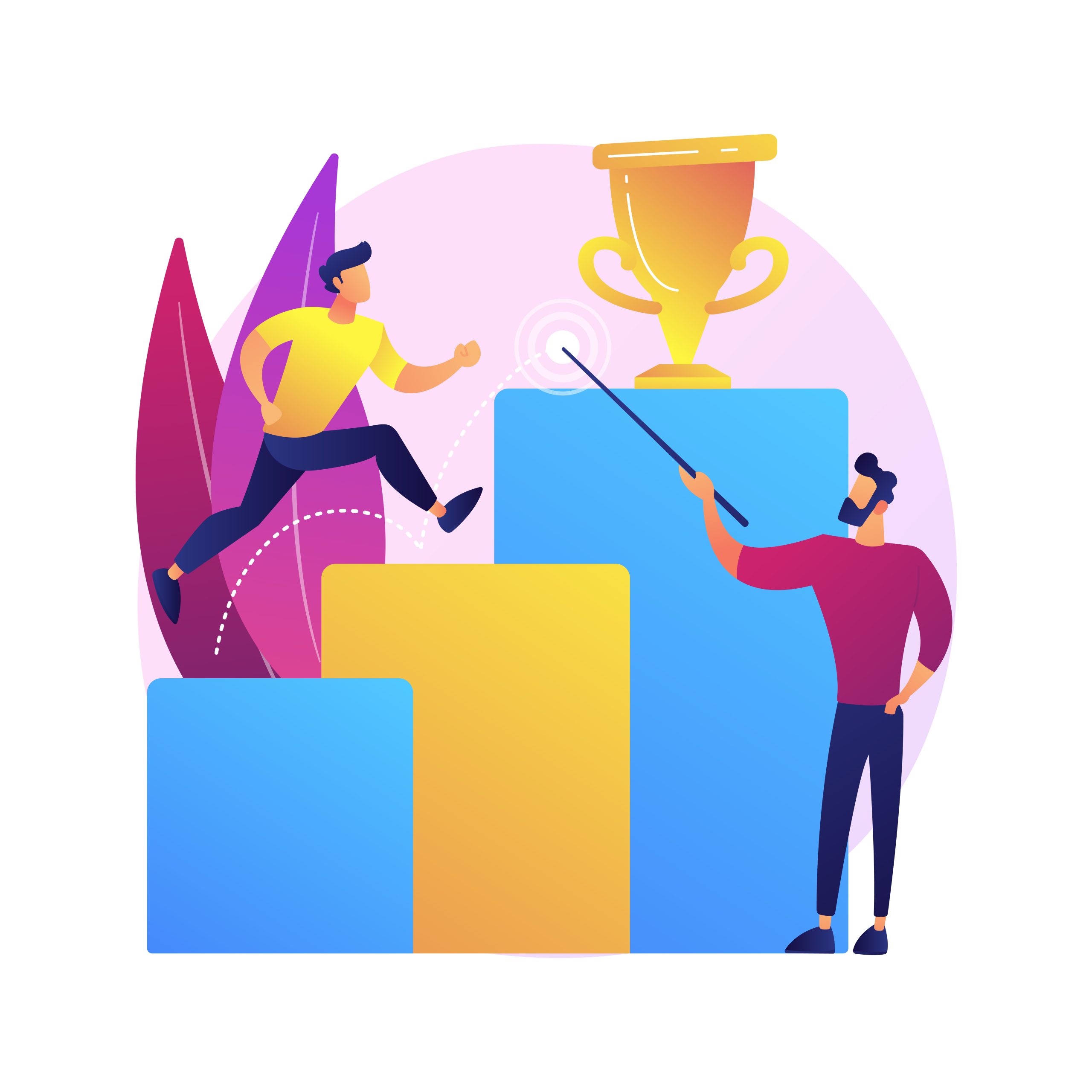 Business vision, prediction and forecasting vector concept metaphor